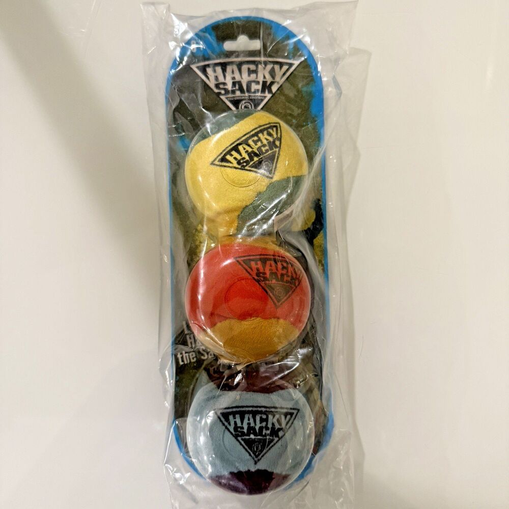 Wham-O Hacky Sack The Original Footbag Striker - Set of 3 Colors - New Sealed